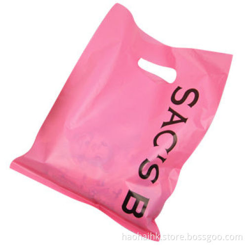 High-quality Patch Handle HDPE Plastic Shopping Bag